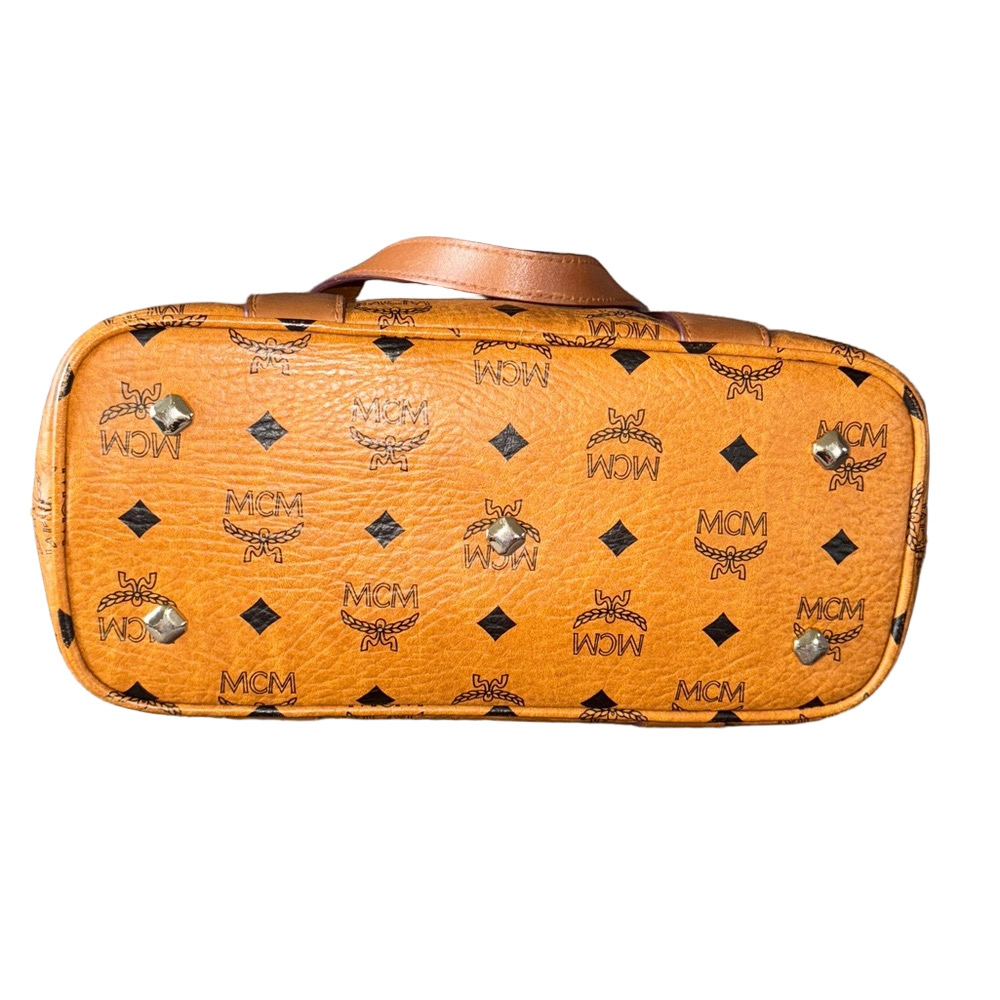 MCM Tan Visetos Tote Bag - Picture 7 of 7